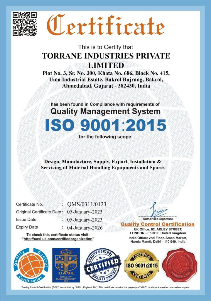 Torrane Industries Private Limited-Double Girder EOT Crane Manufacturer